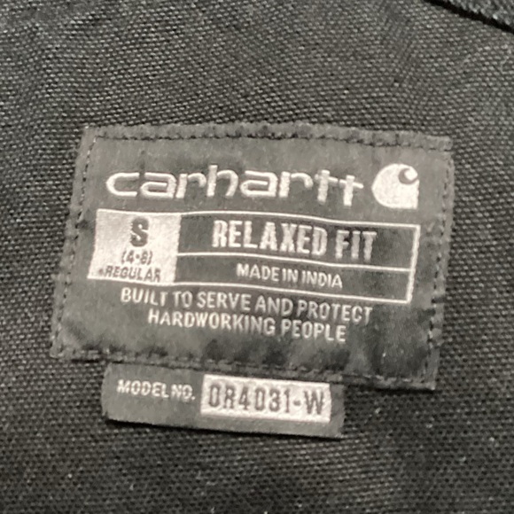 Carhartt Women's Black Quilted Bib Overalls - Picture 6 of 6